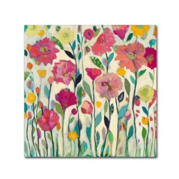 Carrie Schmitt 'She Lived In Full Bloom' Canvas Art, 24x24, Trademark Fine Art, Mfr#: ALI5408-C2424GG